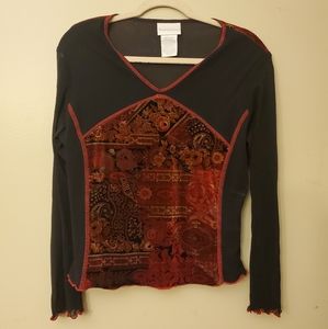 90s y2k Worthington top size large